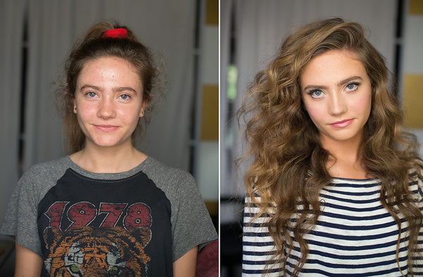 Before & After (hair and makeup)