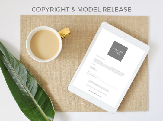Sample copyright and model release template for photographers